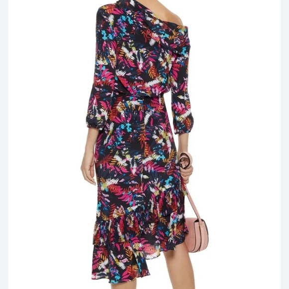 SALONI LEXI  SILK DRESS SIZE 2 - Picture 4 of 9